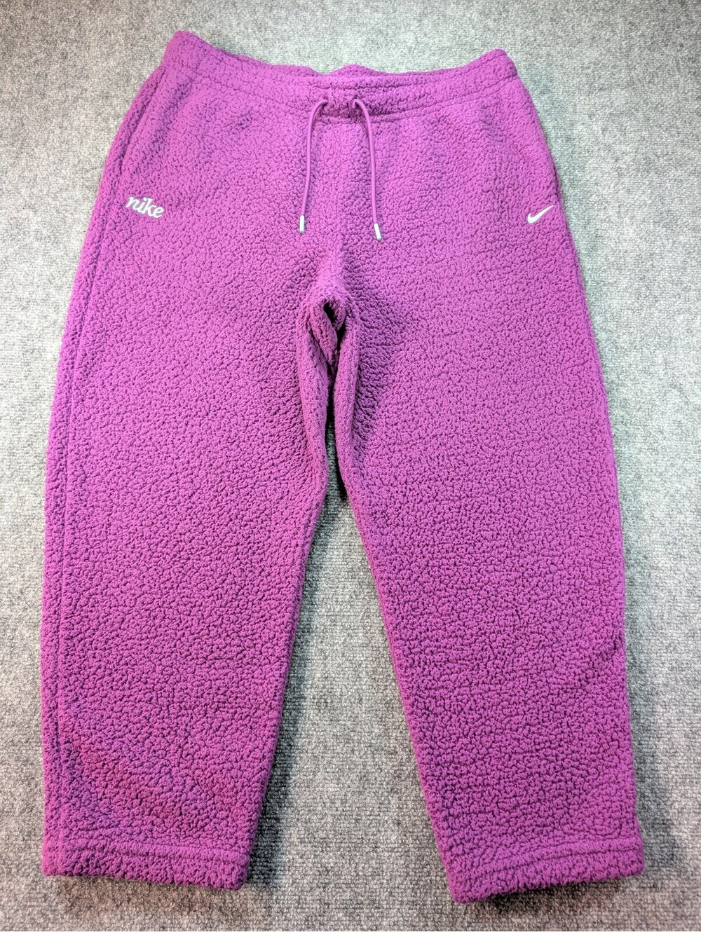 Nike Therma-Fit Purple Fleece Jogger Pants XL Sherpa